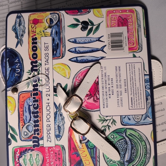 Wandering Moon Zipper Pouch & Luggage Tags Set Sardine - Picture 10 of 10